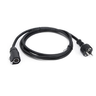 Power cable, 10A, 1.5mm2, Schuko, 2m LP20 Female 3-pin