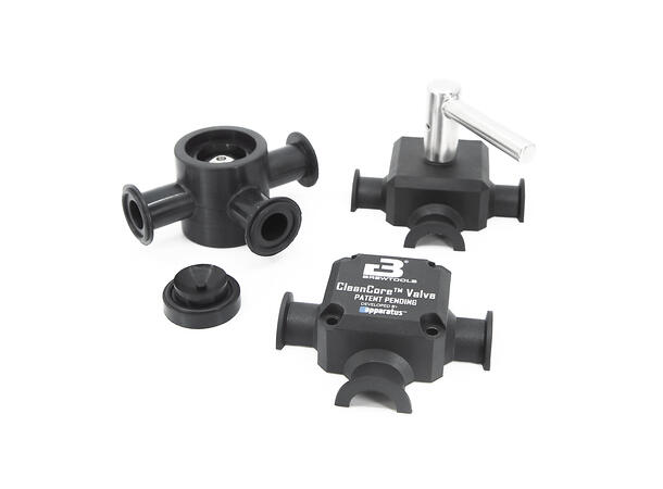 CleanCore™ 3-way valve, TC34mm, Nylon Trial production 3-way valve 