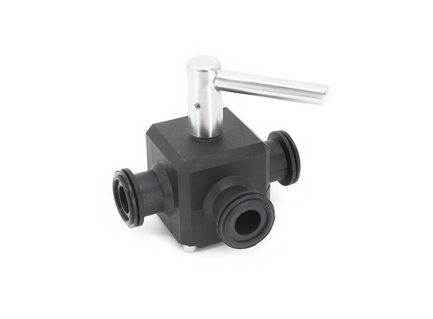 CleanCore™ 3-way valve, TC34mm, Nylon Trial production 3-way valve 